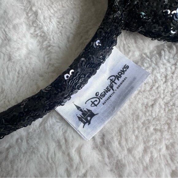 Disney Parks | Classic Black And Red Sequin Minnie Mouse Ears Headband - Picture 5 of 8